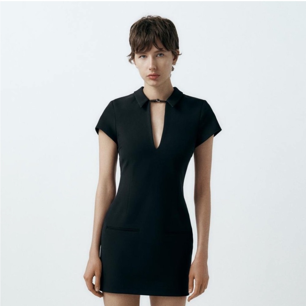Zara fitted strap dress